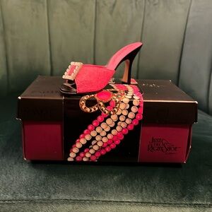 Just The Right Shoe Figurine Pink Sparkle Shoe with Certificate of Authenticity